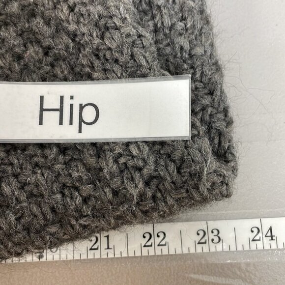 Elisabetta Collection Sweater Cardigan Coatigan Hood Button Knit Gray Size Small - Picture 16 of 16